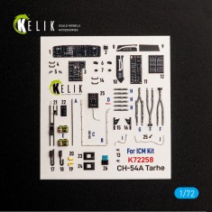 1/72 CH-54A Tarhe Interior 3D Decal Set for ICM Kit