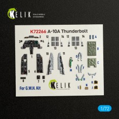 1/72 A-10A Thunderbolt II Interior 3D Decal Set for Great Wall Hobby Kit