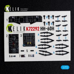 1/72 HH-60H Rescue Hawk Interior 3D Decal for HobbyBoss Kit