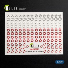 1/200 Ship Lifebuoys 3D Decal Set