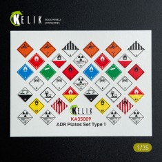1/35 ADR Plates Set Type 1 (Decal for models)