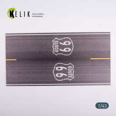 1/43 Route 66 Base Acrylic 3 mm (180 x 357 mm, 210 g) 