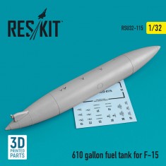 1/32 610 Gallon Fuel Tank for F-15 (1pcs)