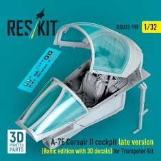 1/32 A-7E Corsair II Late Cockpit (Basic edition with 3D decals) for Trumpeter kit