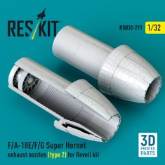 1/32 F/A-18E/F/G Super Hornet Exhaust Nozzles (type 2) for Revell kit