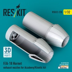1/32 F/A-18 Hornet Exhaust Nozzles for Academy/Kinetic Kit