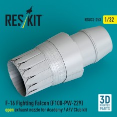 1/32 F-16 F100-PW-229 Open Exhaust Nozzle for Academy/AFV Club