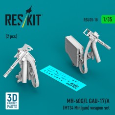 1/35 MH-60G/L GAU-17/A M134 Minigun Weapon Set (2pcs)