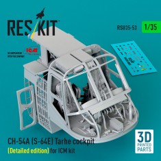 1/35 CH-54A (S-64E) Tarhe Cockpit (Detailed edition) for ICM kit