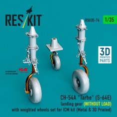 1/35 Ch-54A Tarhe Landing Gear (Without Load) w/Weighted Wheels for ICM Kit