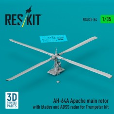 1/35 Ah-64A Apache Main Rotor with Blades and Adss Radar for Trumpeter Kit