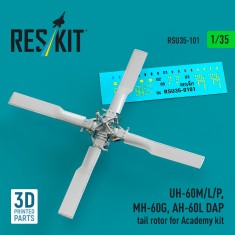 1/35 UH-60M/L/P, MH-60G and AH-60L DAP Tail Rotor for Academy Kit