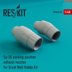 1/48 Su-35 Parking Position Exhaust Nozzles for Great Wall Hobby Kit