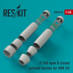 1/48 Grumman F-14D Tomcat Closed & Open Exhaust Nozzles for AMK kits