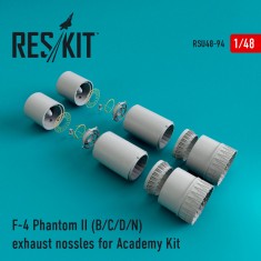 1/48 Grumman F-4 Phantom II B/C/D/N Exhaust Nozzles for Academy kits