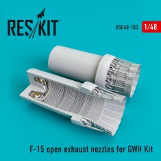1/48 McDonnell Douglas F-15 Eagle Open Exhaust Nozzles for GWH Kit