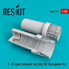 1/48 McDonnell Douglas F-15 Eagle open Exhaust Nozzles for Hasegawa Kit