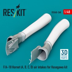 1/48 F/A-18 Hornet (A, B, C, D) Air Intakes for Hasegawa kit