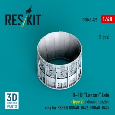 1/48 B-1B Lancer Late (type 2) Exhaust Nozzles only for RESKIT RSU48-0426/0427