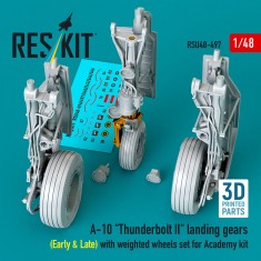 1/48 A-10 Thunderbolt II Landing Gears (Early Late) for Academy Kit