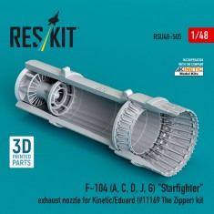 1/48 F-104 (A/C/D/J/G) Starfighter Exhaust Nozzle for Kinetic/Eduard Kit