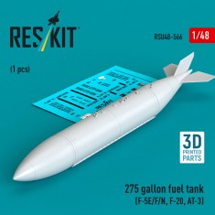 1/48 275 gallon Fuel Tank for F-5E/F/N, F-20, AT-3 (1pc)