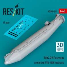 1/48 MiG-29 Fulcrum Centerline PTB-1500 Fuel Tank (1pc)