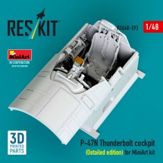 1/48 P-47N Thunderbolt Cockpit (Detailed edition) for MiniArt kit