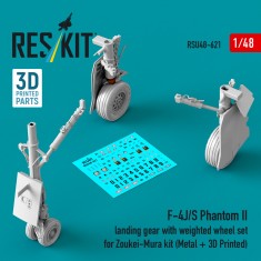 1/48 F-4J/S Phantom II Landing Gear and Weighted Wheels for Zoukei-Mura Kit