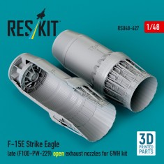 1/48 F-15E Strike Eagle Late (F100-PW-229) Open Exhaust Nozzles for G.W.H Kit