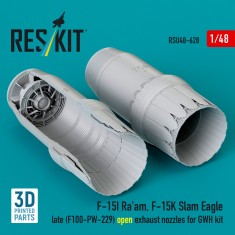 1/48 F-15I/K Late F100-PW-229 Exhaust Nozzles for GWH