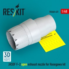1/48 JASDF F-2 Open Exhaust Nozzle for Hasegawa Kit