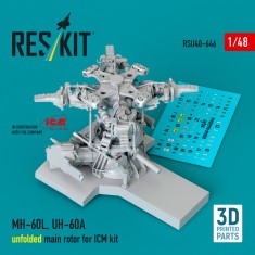 1/48 MH-60L/UH-60A Unfolded Main Rotor Set for ICM Kit