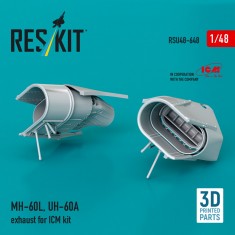 1/48 MH-60L/UH-60A Exhaust Set for ICM Kit