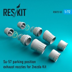 1/72 Sukhoi Su-57 Parking Position Exhaust Nozzles for Zvezda kits