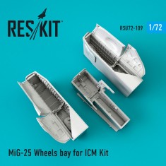 1/72 Mikoyan-Gurevich MiG-25 Wheels bay for ICM Kit 