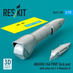 1/72 AN/AVQ-26A PAVE Tack Pod with Pilon for F-4 Phantom II