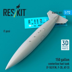 1/72 150 gallon Centerline Fuel Tank for F-5E/F/N, F-20, AT-3 (1pc)