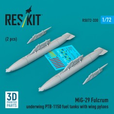 1/72 MiG-29 Fulcrum Underwing PTB-1150 Fuel Tanks with Wing Pylons (2pcs)