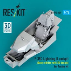 1/72 F-35C Lightning II Cockpit (Basic edition with 3D decals) for Tamiya kit