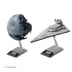 Bandai Death Star II and Imperial Star Destroyer (2 kits)