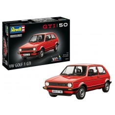 1/24 Gift Set - 50 years of VW Golf 1 Gti (kit, basic paints, brush, adhesive)