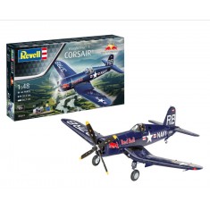 1/48 F4U-4 Corsair Flying Bulls 25th Anniversary Gift set (kit, cement, paints, brushes)