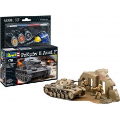 1/76 PzKpfw II Ausf. F Model Set (kit, glue, brush, paints)
