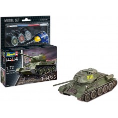 1/72 T-34/85 Model Set (kit, glue, brush, paints)