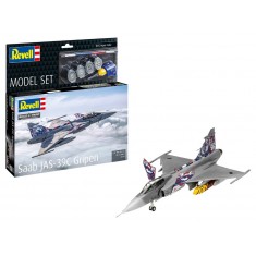 1/72 Model Set Saab JAS-39C Gripen (kit, paints, glue, brush)