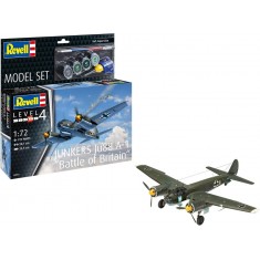 1/72 Junkers Ju88 A-1 Battle of Britain Model Set (kit, glue, brush, paints)