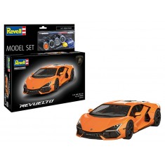 1/24 Lamborghini Revuelto Model Set (kit, paints, brush and glue)