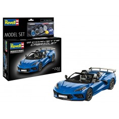 1/25 Model Set - Corvette C8 Cabriolet (kit, basic paints, brush, adhesive)
