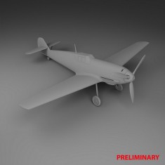 1/72 Starter Kit - Messerschmitt Bf109E-3 (kits, Basic paints, brushes, glue)
